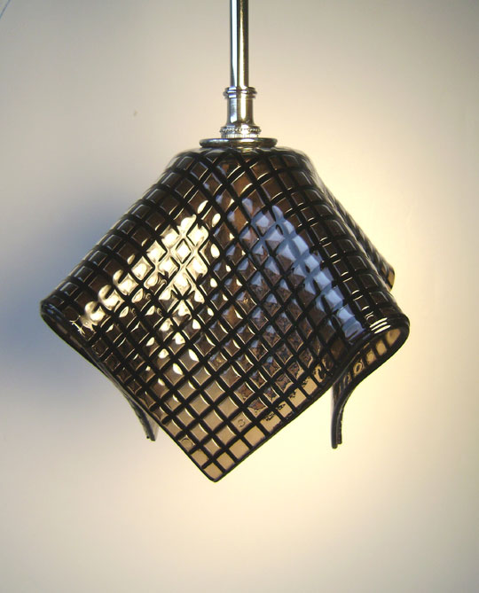 Fused Glass Pendant Light Designer Glass Mosaics 