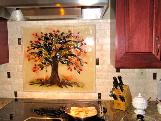 “Tree of Life” Kitchen Backsplash