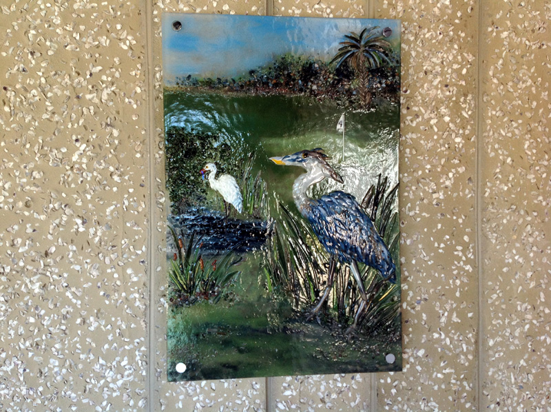 Illuminated Wall Art  Brazen Design Studio - Great Blue Heron - DiaNoche  Designs