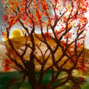 Fused Glass Fall Tree