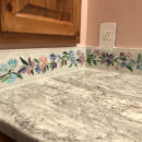 Mosaic Floral Border Tile