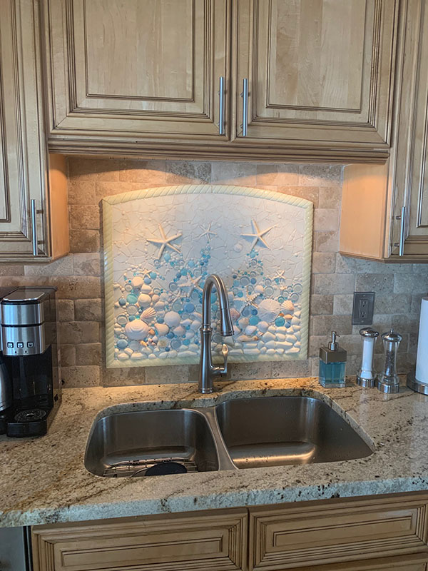 Beach Theme Tile Mural