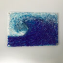 Fused Glass Wave Mural