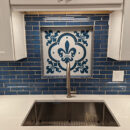 Fleur de Lis Kitchen Backsplash